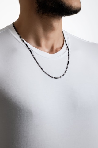 So Chic Klasik Siyah Rodyum Kaplama Çelik Erkek Kolye