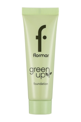 Flormar Green Up Kremsi Dokulu & Yarı Mat Bitişli Vegan Fondöten 001 Light
