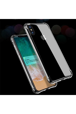 Apple Uyumlu iPhone Xs Max 6.5 Kılıf Zore Nitro Anti Shock Silikon Renksiz