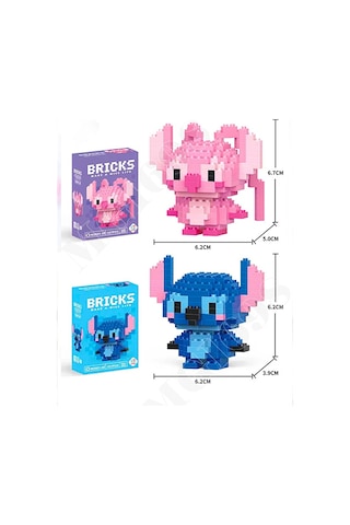 Stitch Ve Angel 3d Yapboz 2'li Seti