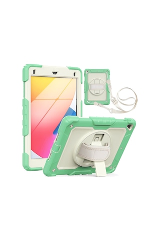 İpad Uyumlu 5 Air 9.7 Kılıf Strap New Tablet Kapak - Yeşil Diğer