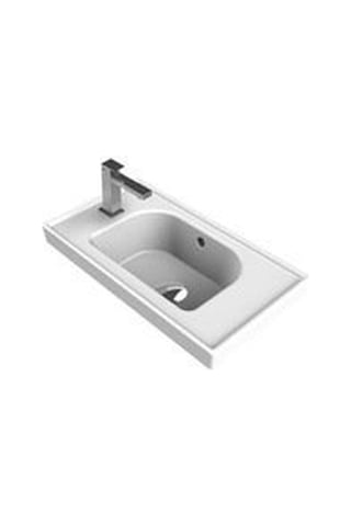 Turkuaz Seramik Cerastyle Frame 50 x 28 CM Soldan Delik Etajer Uyumlu Lavabo