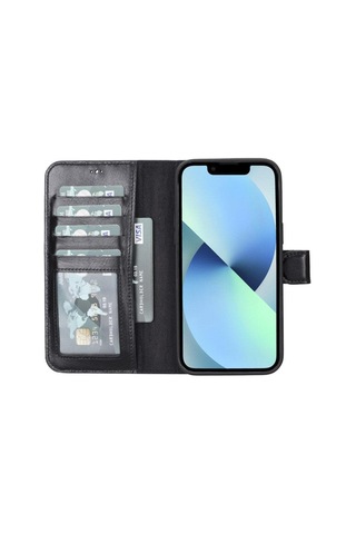 İphone 14 Plus Çıkarılabilir Deri Cüzdan Kılıf