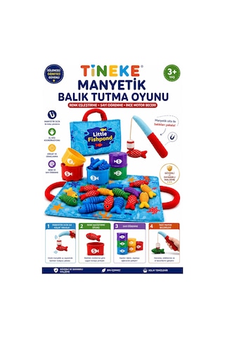 Tineke Manyetik Balık Tutma Oyunu Renk Eşleştirme Ve Sayı Öğrenme Eğitici Oyuncak 3+ Yaş Tineke Manyetik Balık Tutma Oyunu Renk Eşleştirme Ve Sayı Öğrenme Eğitici Oyuncak 3+ Yaş