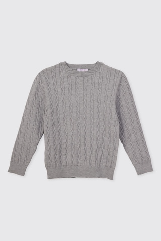 Panço Erkek Çocuk Triko Gri Kazak 2621bk18001
