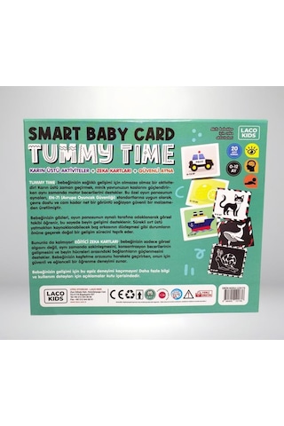 Laço Kids Smart Babay Card Tummy Time Lc0173