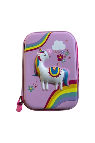 3495 Unick Color Büyük Boy Eva Estuche Kalem Çantası - Unicorn At Pembe/unicorn