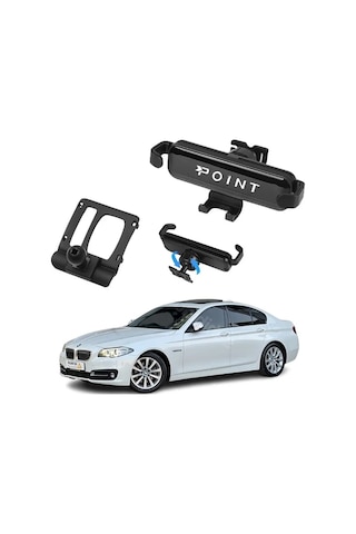 Bmw 5 Seri F10 5.20i Luxury Line Araca Özel Cep Telefon Tutacağı Robotik 2011-2016 Profesyonel Siyah