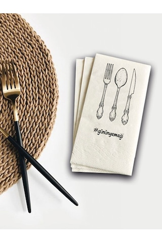 Ake Kağıt Günün Yemeği Konuşan Sunum Peçetesi 100 Adet