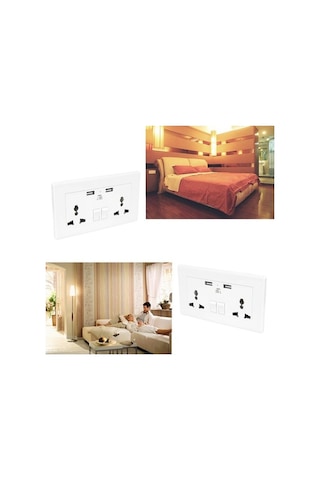 Pazly Usb Suntek Şarj Prizli Portlu Duvar Bağlantı Amp 1 Qz