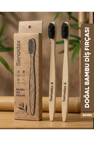 Sensidax Doğal Bambu Diş Fırçası -1+1 Adet- Orta Sert Medium