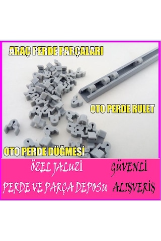 Oto Perde Rulet-Oto Perde Düğmesi-Oto Perde Ray Plastiği-Rulet