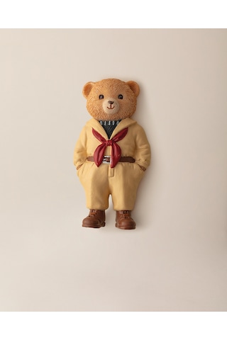 Madame Coco Cookie Bear Magnet - Krem- 4x8 Cm 8684427186916 Ekru