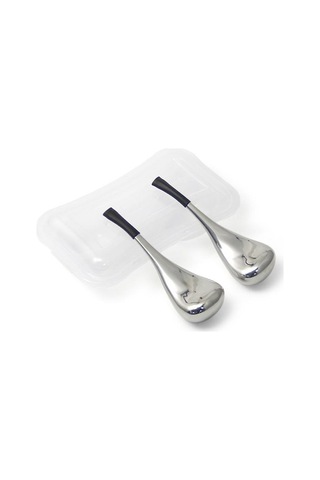 Cilt Bakımı İçin Buz Küresi Kaşık Masaj Aleti - Paslanmaz Çelik Dondurma Aleti - Güzellik İçin Yüz Silindiri - Soğutucu Masaj Çok Renkli