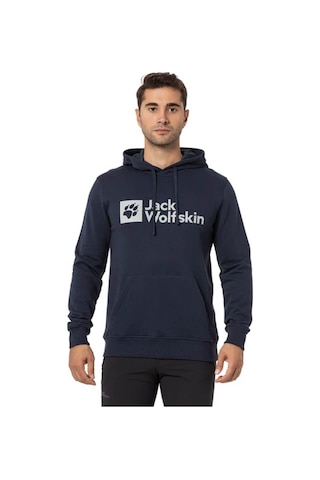 Jack Wolfskın Erkek Sweatshırt Arthur Hoody Lacivert Kapüşonlu Lacivert Lacivert