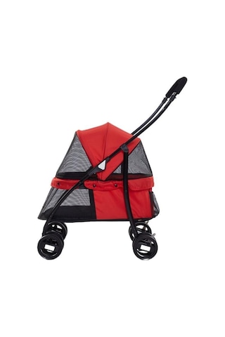 Tommy Evcil Hayvan Arabası 67x47x98 Cm Kırmızı Max 15 Kg