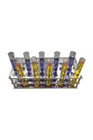 Borox Tüp Standı 40 Tüplük Tüp Standı Paslanmaz Çelik 20 MM