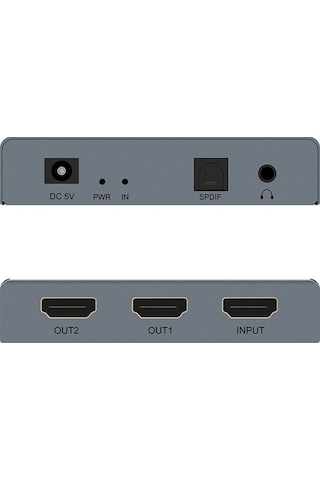 Fortunelane 4k 60hz Hd Video Dağıtıcı & Ses Çıkarıcı - Sdıf & 3.5mm Çift Profesyonel Dönüştürücü