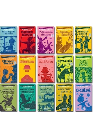 Ilköğretim Dünya Çocuk Klasikleri Yüz Temel Eser 15 Kitap Set