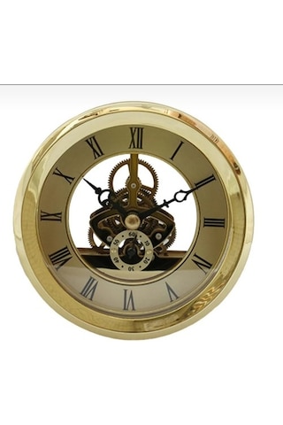 10.5 Cm Sarı Gold Geçme Saat Pilastik Kasa Ilk Elden Ithalatcı