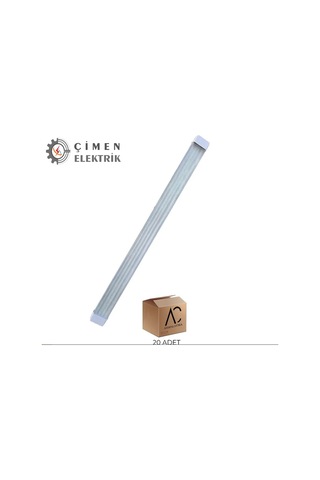 20 Adet Ac 3630 Kristal 80w Led Band Armatür 6400k Beyaz Işık Beyaz