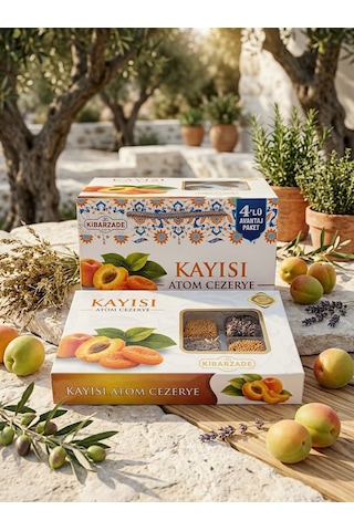 Kayısı Atom Cezerye 4'lü Çanta 125 Gr X 4