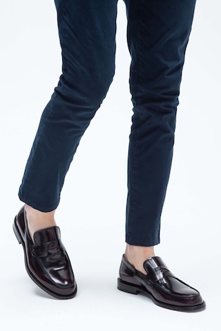 Tamer Tanca Erkek Hakiki Deri Bordo Makosen Ayakkabı 183 11611 Erk Ayk Y23 Bordo