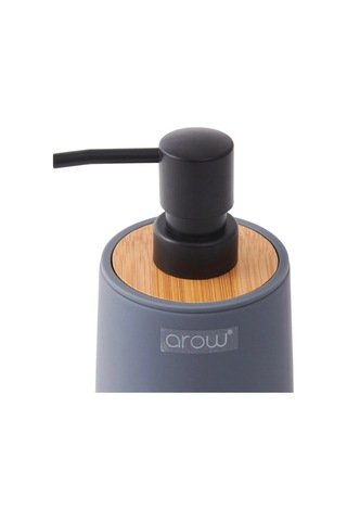 Arow Loris Sıvı Sabunluk Gri Ahşap