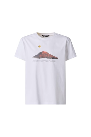 The North Face B Mountaın Nıght Relaxed Ss Tee Genç Tişört Nf0a8g1ufn41 Beyaz