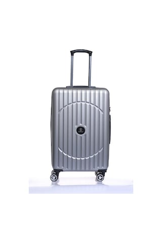 Orta Boy %100 Polikarbon Valiz Gri 1802 Gri