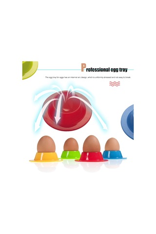 Pxcl 8 Renkli Silikon Yumurtalar, Yuvarlak Taşınabilir Mutfak Yum Renkli