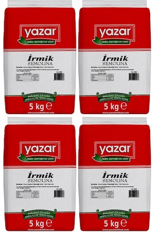 Yazar İrmik 4 x 5 KG