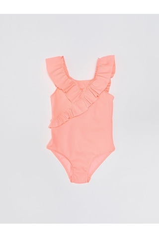 Deep Beach Fırfırlı Dokulu Kumaş Kız Çocuk Mayo Db200789cm 001