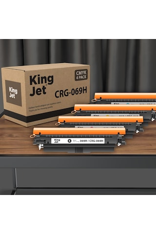 Kingjet Canon Uyumlu 069h Crg-069h Yüksek Kapasiteli Toner Çipli Mf754cdw İle Uyumlu