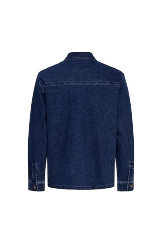 Only & Sons Onskodyl Box Pim Erkek Denim Gömlek 22038475 Mavi