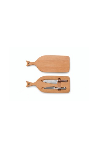 CH woodline Mıknatıslı Kamp & Piknik Bıçak Seti No:1-3, 4116 Çelik Sebze Ve Şef Bıçağı, Gürgen Kesme Tahtalı Taşınabilir Outdoor Set Çok Renkli