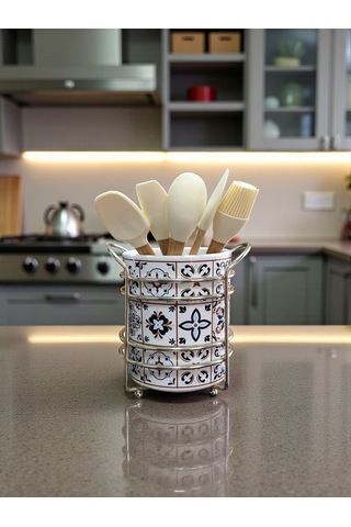 Kaşıklık - Ceramic Desen Gümüş