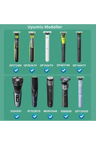 Philips Qp2824/10 Oneblade Yüz Ve Vücut Şekilendirici İle Uyumlu Şarj Kablosu