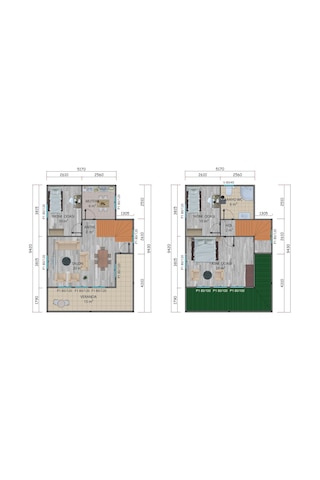 101 M2 Çift Katlı Prefabrik Ev
