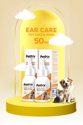 Kedi Ve Köpekler İçin Kulak Bakım Damlası 50 Ml 2 Adet
