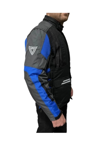 Venom Motosiklet Montu Tourex 4 Mevsim Ce Sertifikalı Long Touring Mont Siyah-mavi