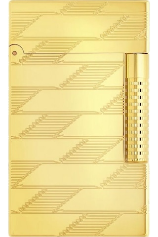 S.t. Dupont Le Grand Guilloche Monogram Gold Puro Çakmağı C23178 - Tr8781