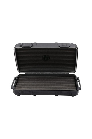 Cigar Caddy 5 XL 60 Ring Siyah Travel Humidor Puro Kutusu