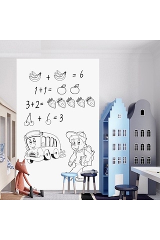 Zensaas41 Yapışkanlı Beyaz Yazı Tahtası Sticker Rulo Zensaa56 Çok Renkli
