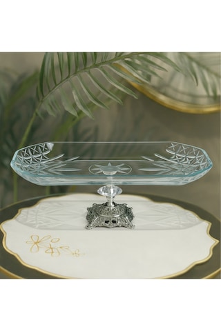 Elta Collection Timeless Baton Metal Ayaklı Gümüş Sunumluk - Timeless Serisi gümüş