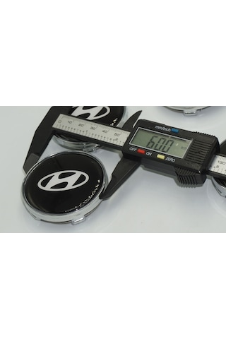 Hyundai Jant Göbeği Gümüş Kapak Seti 60mm