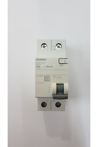 Siemens 5Sv5314-6 Yeni Seri 2 Pol 40A 30Ma Typea Kaçak Akım Röle