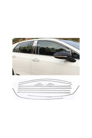 Volkswagen Golf 8 Uyumlu Krom Cam Çıtası Seti 4432516263