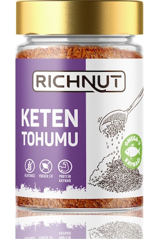 Keten Tohumu Tane Glütensiz