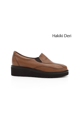 Gönderi(R) Gönderi R Kadın Taba Antik Dolgu Taban Hakiki Deri Ayakkabı Gdza13424294 Taba